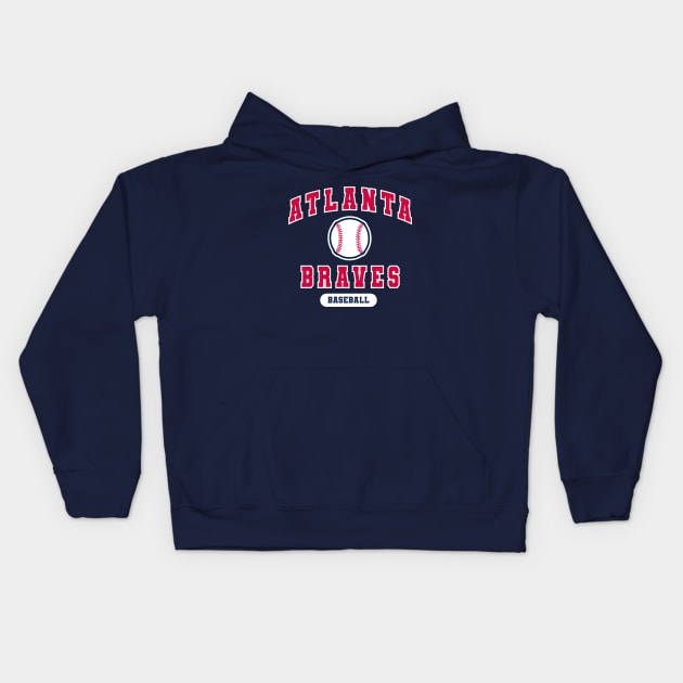 Atlanta Braves Baseball Kids Hoodie by sunssport